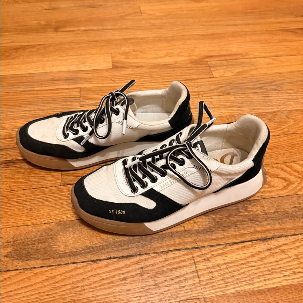Sam Edelman Black and White Women's Sneakers